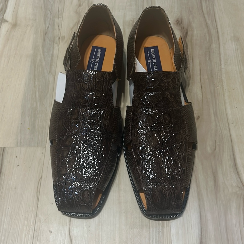 Roberto Chillini Status Shoes Alligator Design (Cel)